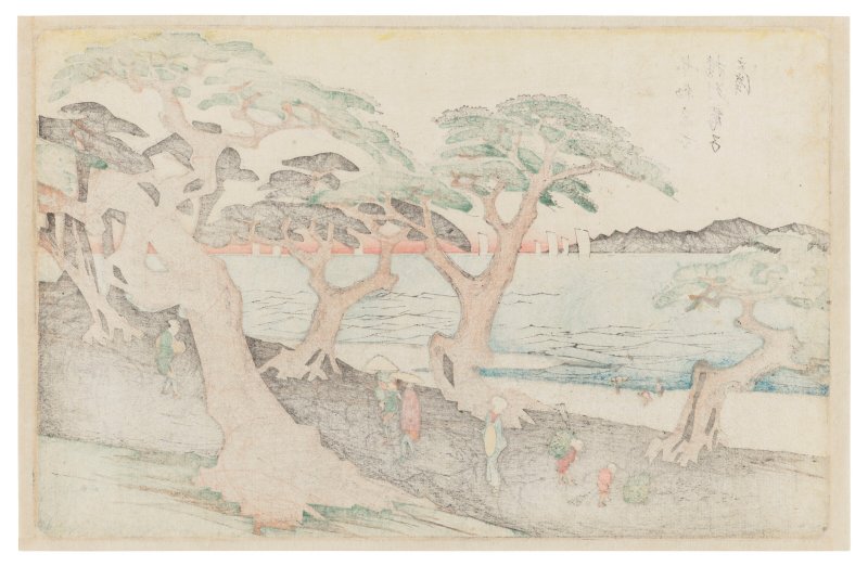 UTAGAWA HIROSHIGE (1797-1858)  Banshu Maiko no hama (Maiko Beach in Harima Province) - 图2
