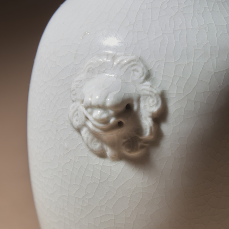 清 德化白瓷雙輔首耳瓶 | A Chinese Blanc-de-Chine Porcelain Baluster Vase, Qing Dynasty - 图3
