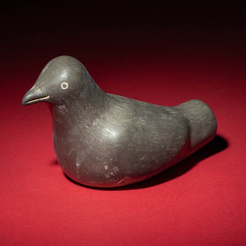 新石器時代 龍山文化黑陶鳥 | A Chinese Neolithic Black Pottery Bird, Longshan Culture - 图1