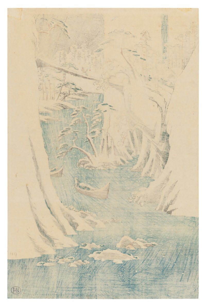 UTAGAWA HIROSHIGE (1797-1858)  The Fuji River in Snow - 图5