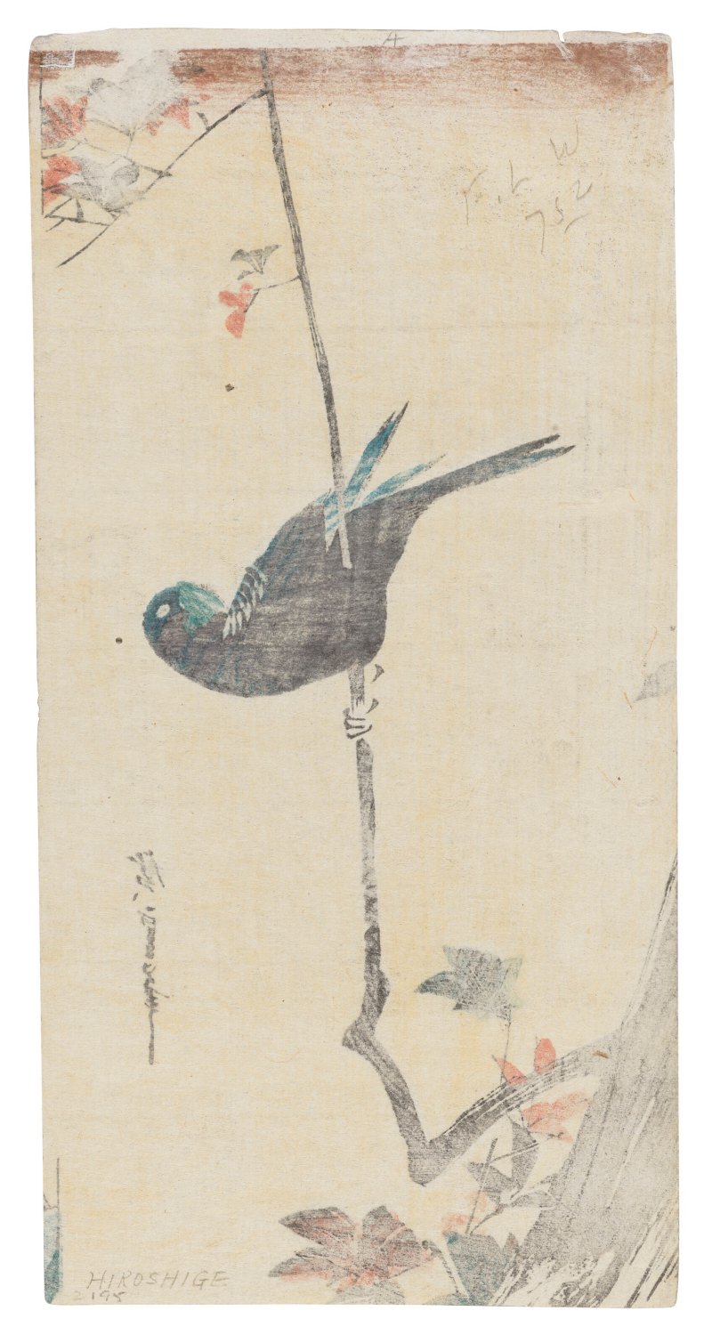 UTAGAWA HIROSHIGE (1797-1858)  A set of three bird and flower prints - 图3