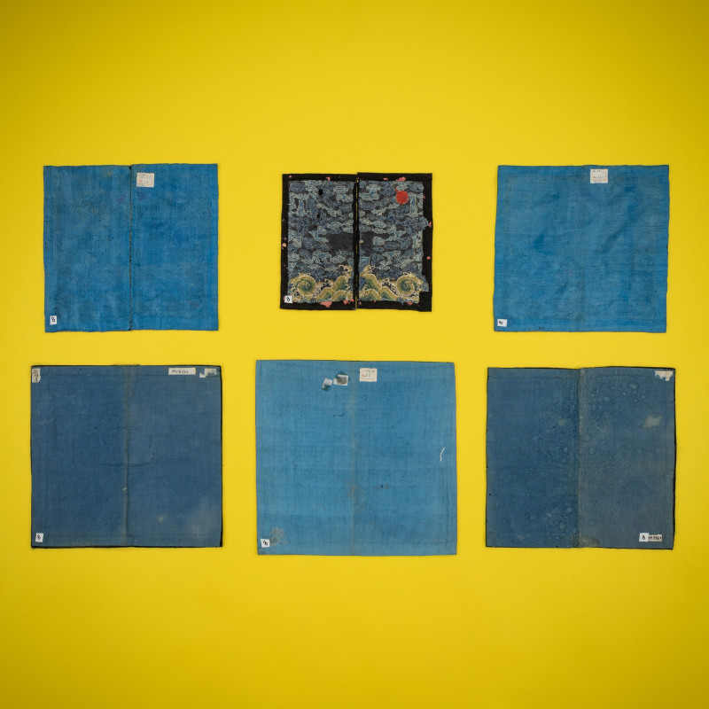 晚清-民國 刺綉武官補子六種 | Six Chinese Embroidered Silk Military Rank Badges, Late 19th-Early 20th Century - 图8