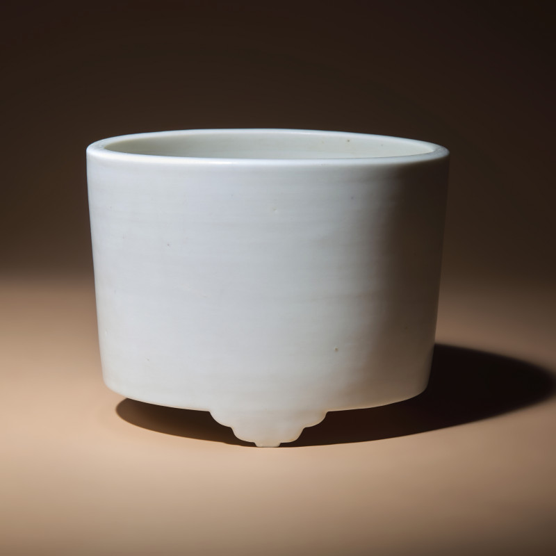 清早期 德化白瓷奩式大香爐 | A Large Chinese Blanc-de-Chine Porcelain 'Lian' Incense Burner, 17th-18th Century