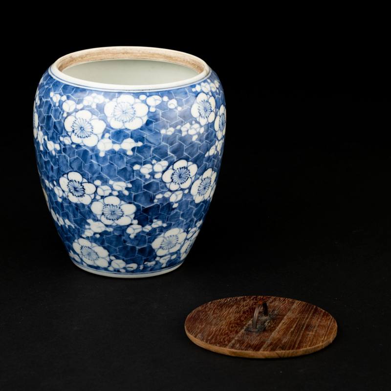    清 青花冰梅水指 - 图5