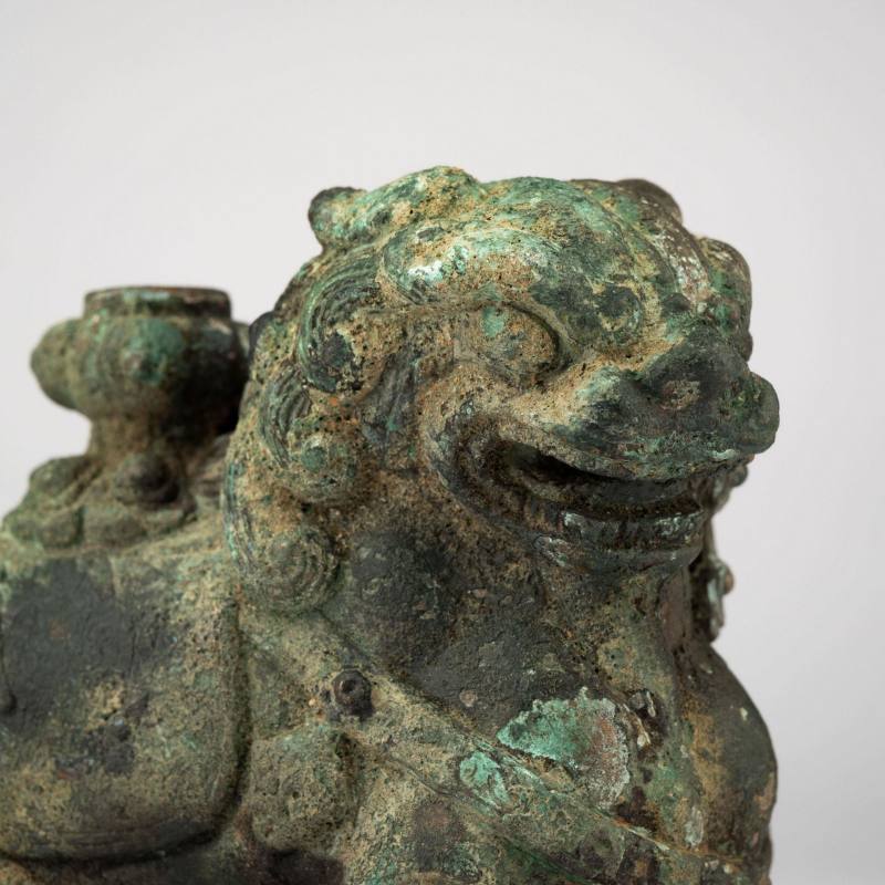    唐 青銅獅座像 - 图8