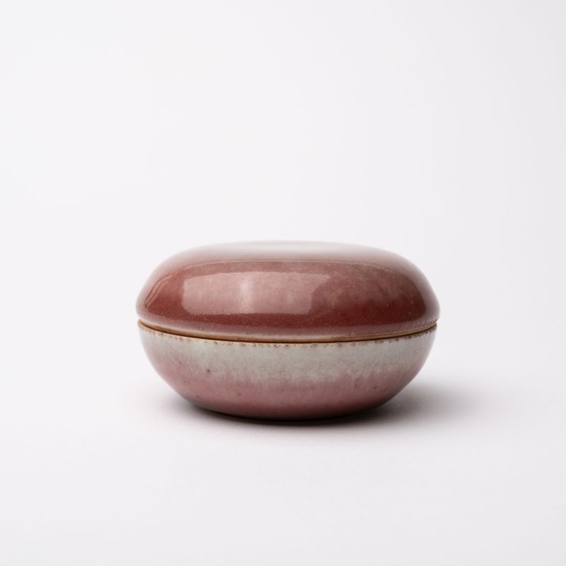    清 缸豆紅蓋合 - 图3