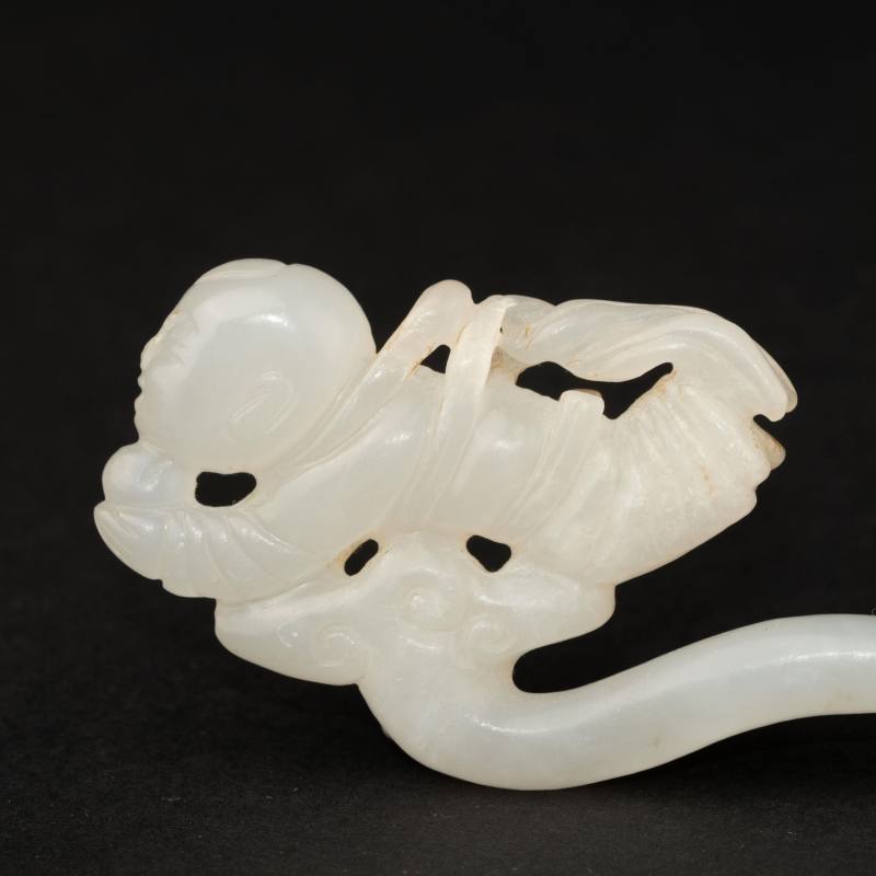    宋 白玉包金發釵 - 图3