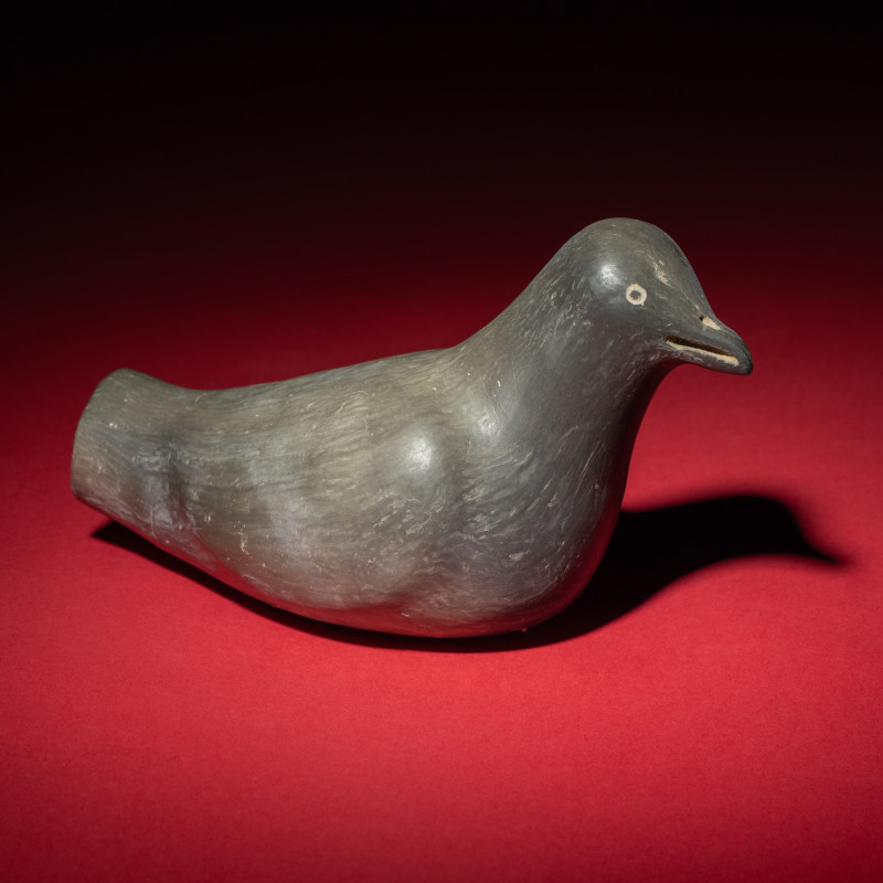 新石器時代 龍山文化黑陶鳥 | A Chinese Neolithic Black Pottery Bird, Longshan Culture - 图2