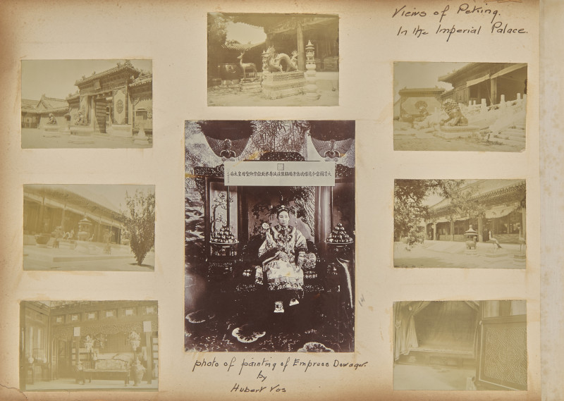 清晚期 紅木雕花三鑲琥珀料如意及相冊三簿 | A Chinese Amber Glass-Inset Carved Wood Ruyi Scepter and Stand, with Three Photo Albums, Late 19th-Early 20th Century - 图13