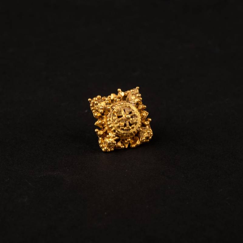    宋 寶相花金扣飾 - 图1
