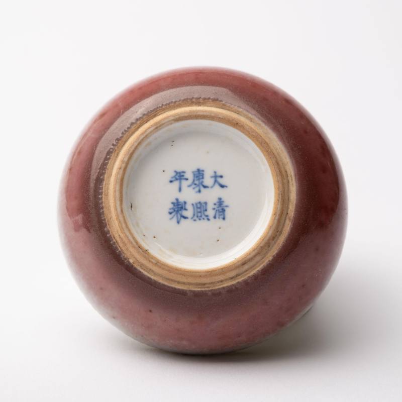    清 缸豆紅蓋合 - 图6