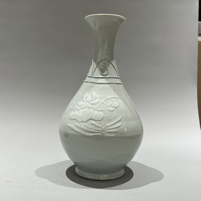 元代 枢府窑卵白釉印花玉壶春瓶 - 图7