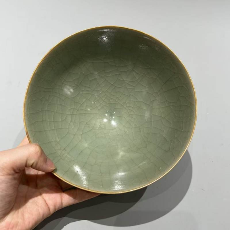 明代 龙泉窑青釉莲瓣碗 - 图5