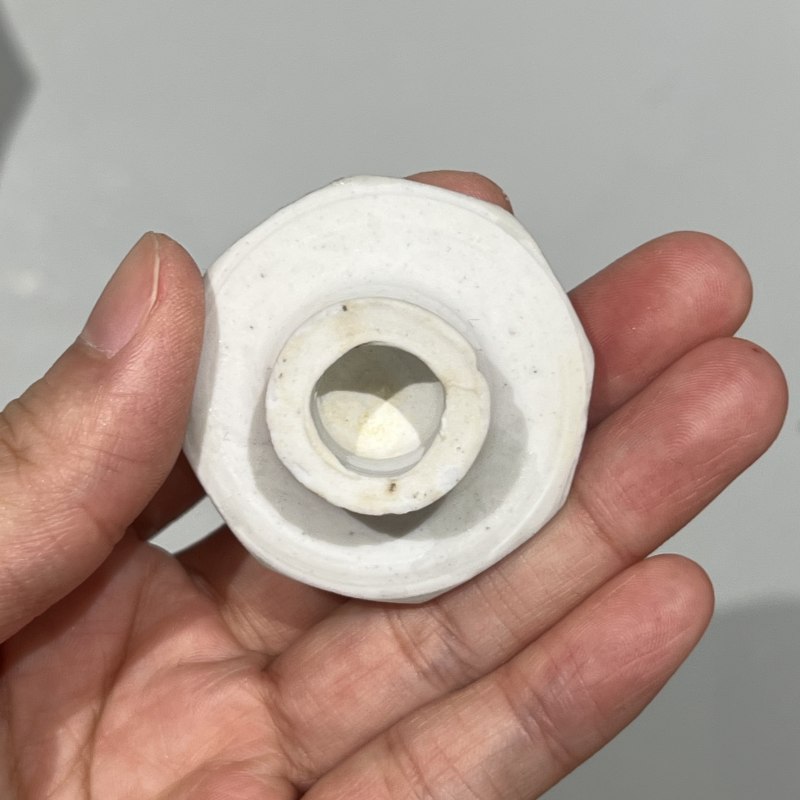明代 青白釉八棱四系瓶 - 图14