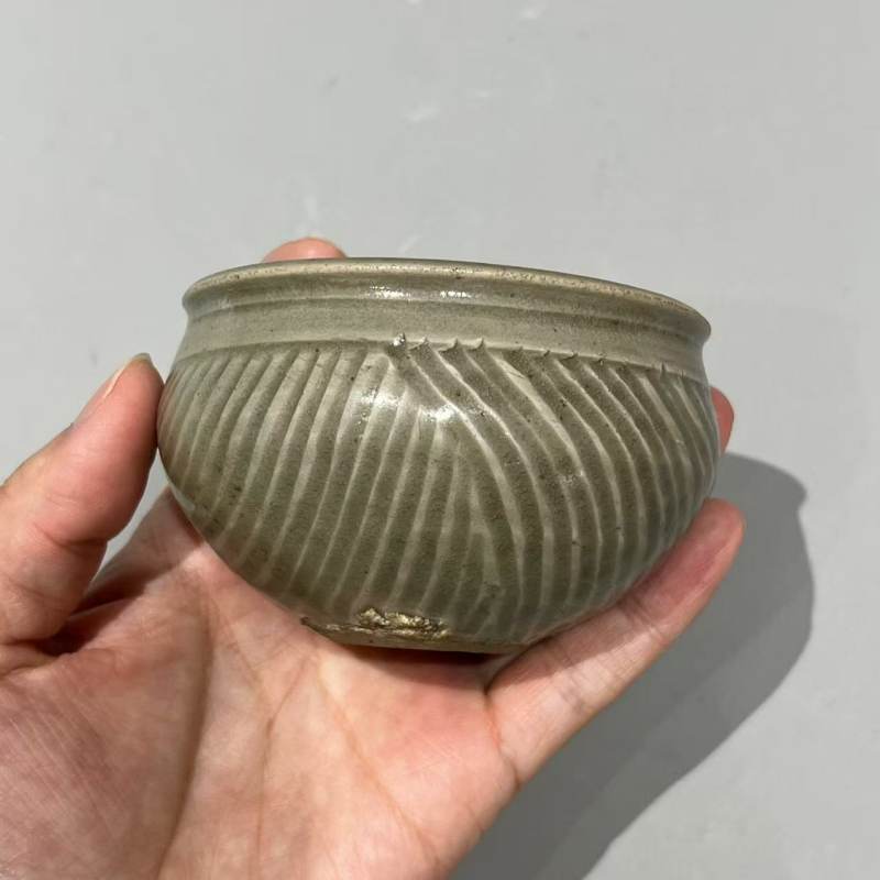 明代 青釉柳斗钵 - 图8