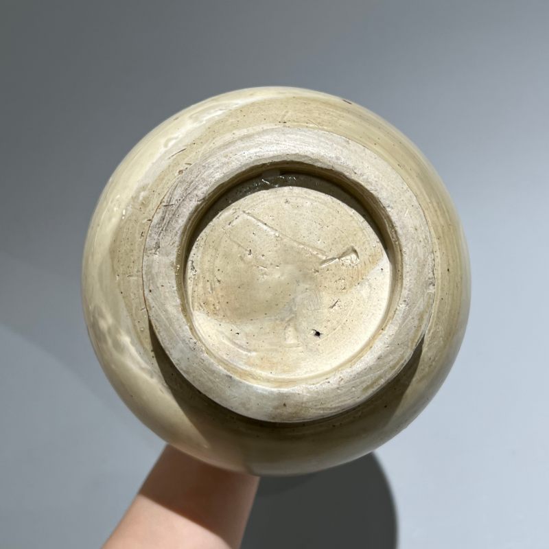 明代 白釉刻花玉壶春瓶 - 图6