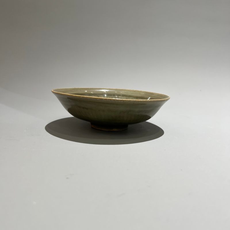 明代 青釉印花洗 - 图3