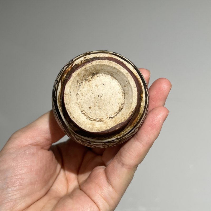 明代 吉州窑彩绘瓶 - 图4