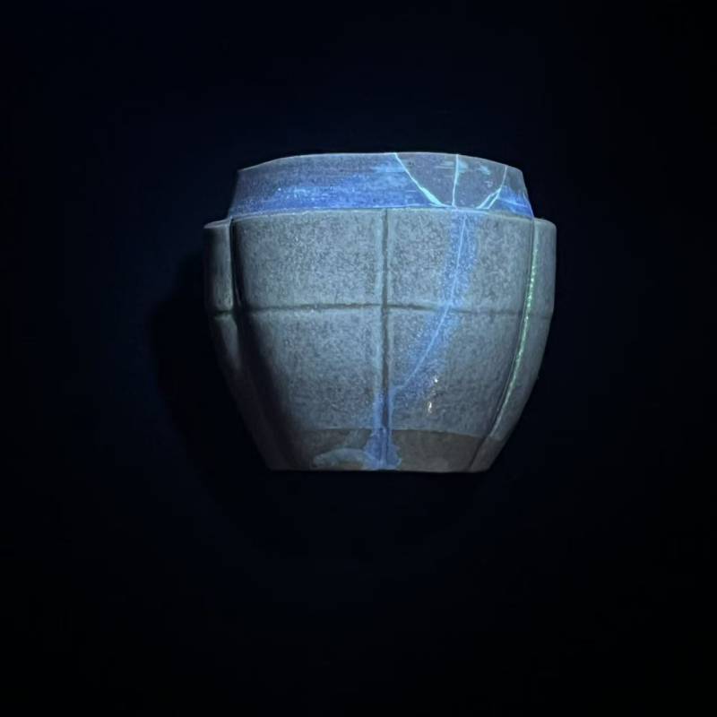 明代 青白釉瓜棱胭脂盒 - 图10