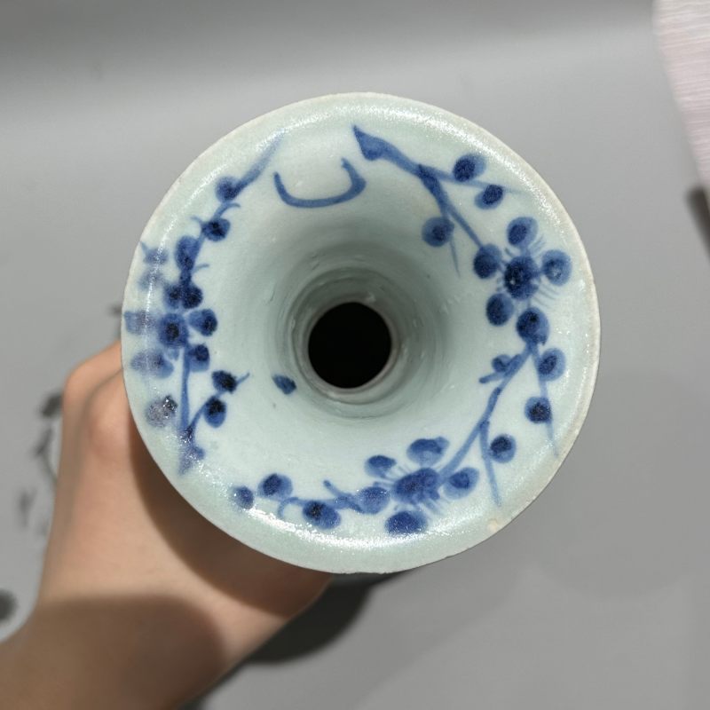元代 青花凤纹玉壶春瓶 - 图6