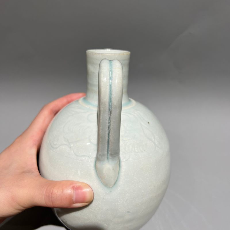 明代 青白釉狮子纽执壶 - 图9