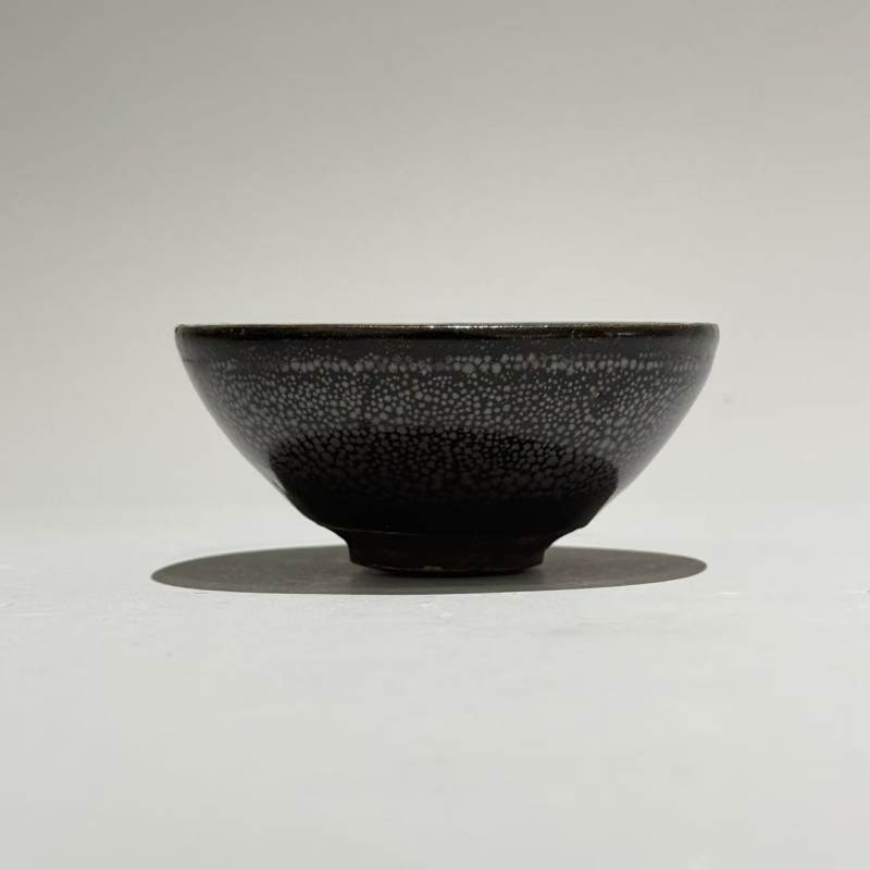 明代 怀仁窑黑釉油滴盏 - 图4