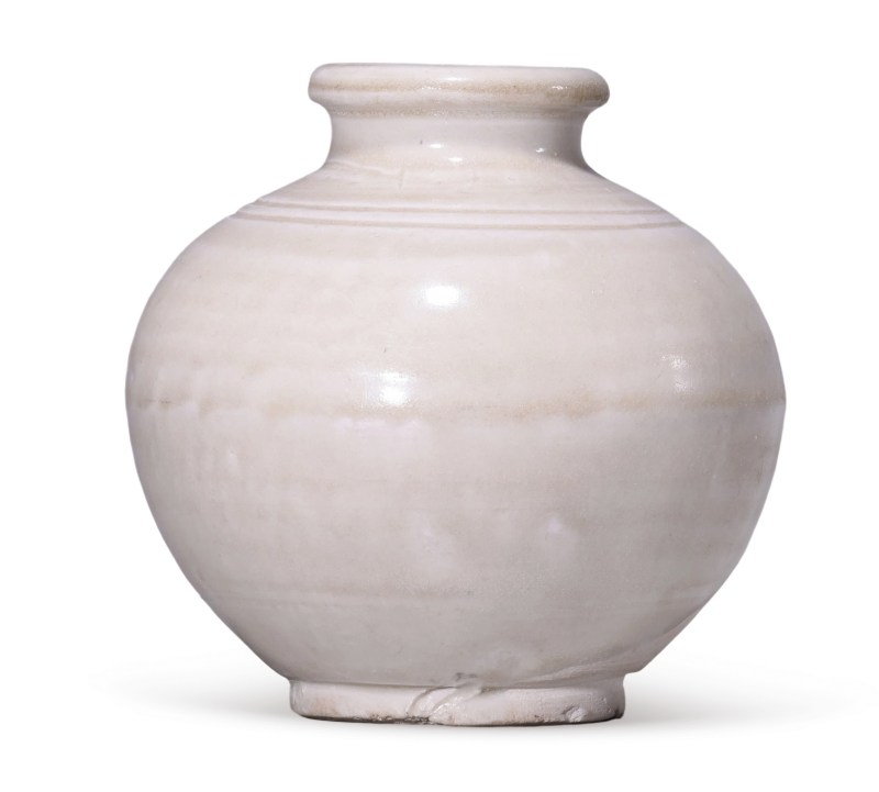 明代 白釉嘟噜瓶 - 图1