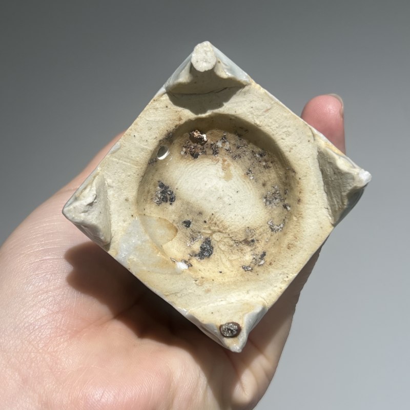 明代 青白釉琮式瓶一对 - 图9