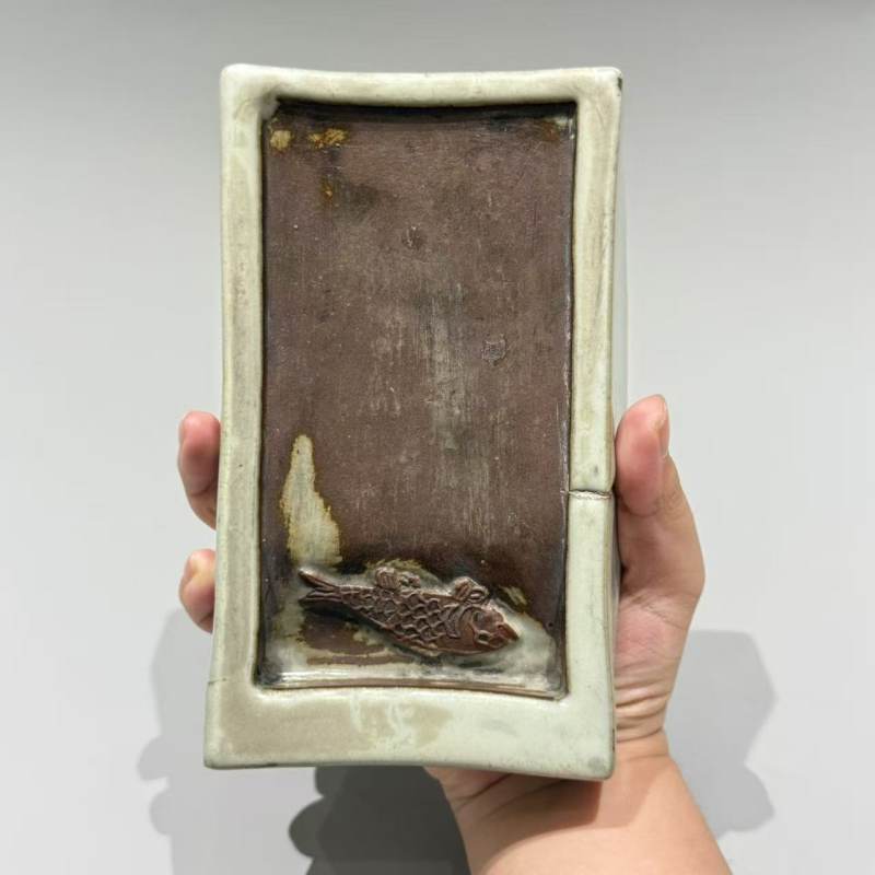 明代 钧窑鱼砚 - 图4