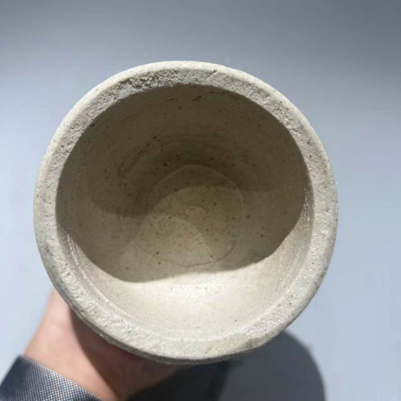 明代 青白釉辅首瓶 - 图7