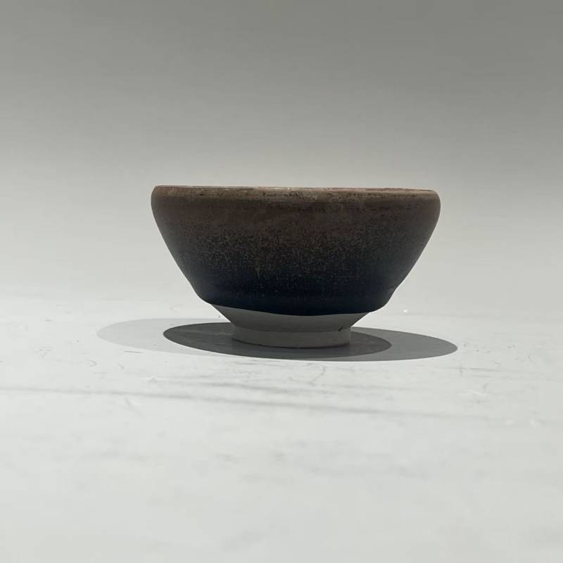 明代 黑釉敛口盏 - 图3