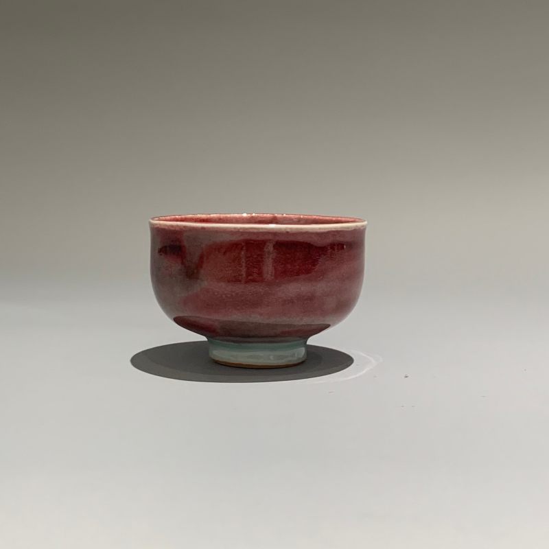 明代 釉里红杯 - 图2