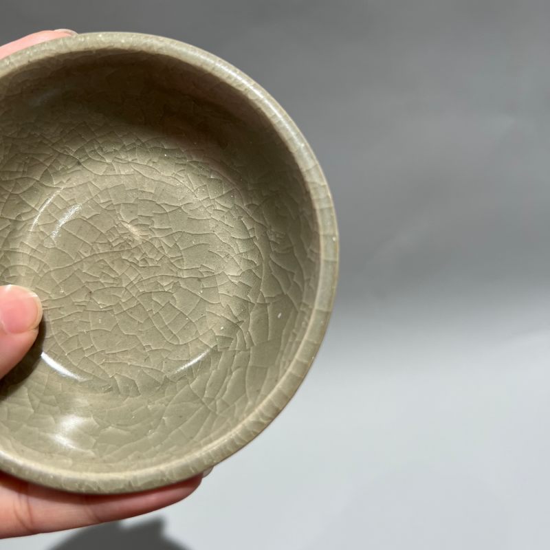 明代 龙泉窑青釉直边小洗 - 图7