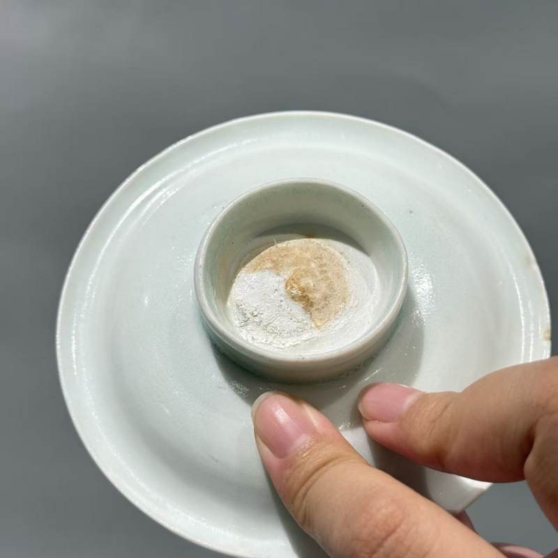 明代 青白釉执壶、四组杯托一套 - 图7