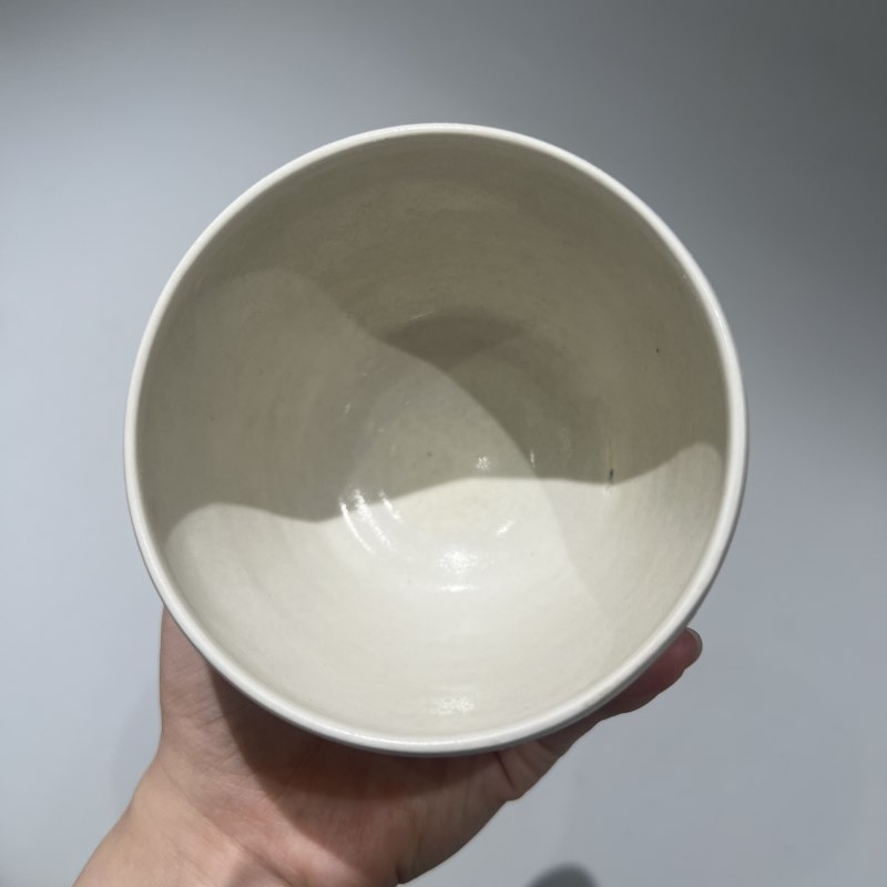 明代 白釉深腹钵 - 图3