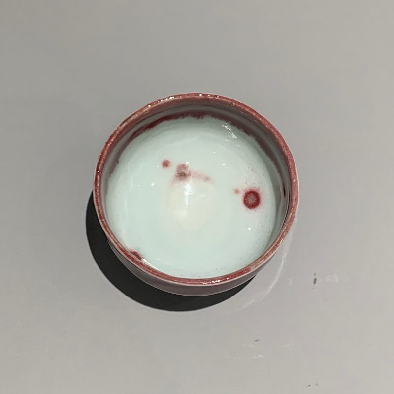 明代 釉里红杯 - 图3