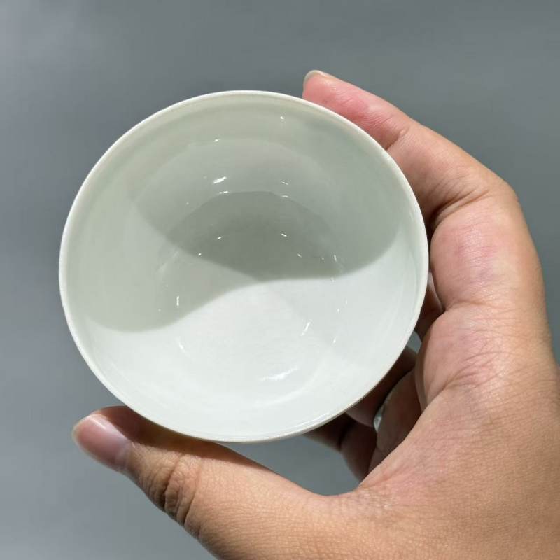 明代 青白釉执壶、四组杯托一套 - 图8