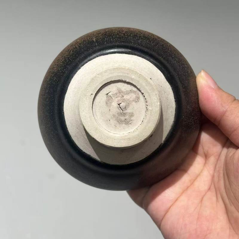 明代 黑釉敛口盏 - 图6