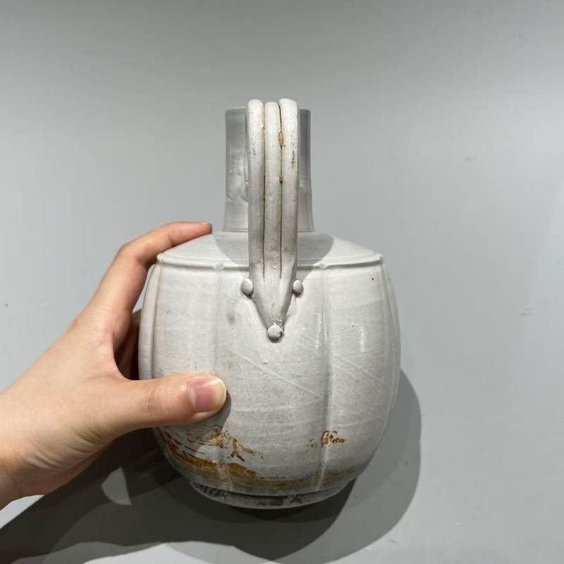 明代 白釉龙首执壶 - 图10