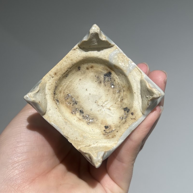 明代 青白釉琮式瓶一对 - 图14