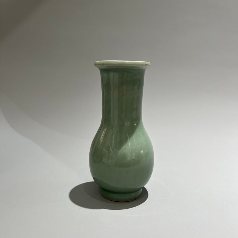明代 龙泉窑粉青釉箸瓶 - 图2