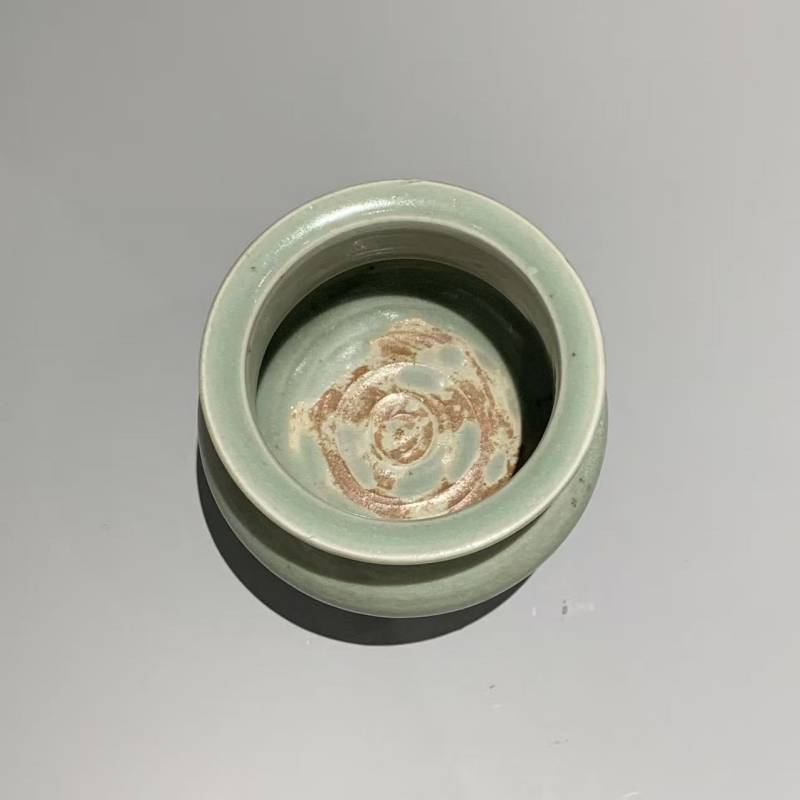 明代 龙泉窑青釉鬲炉 - 图3