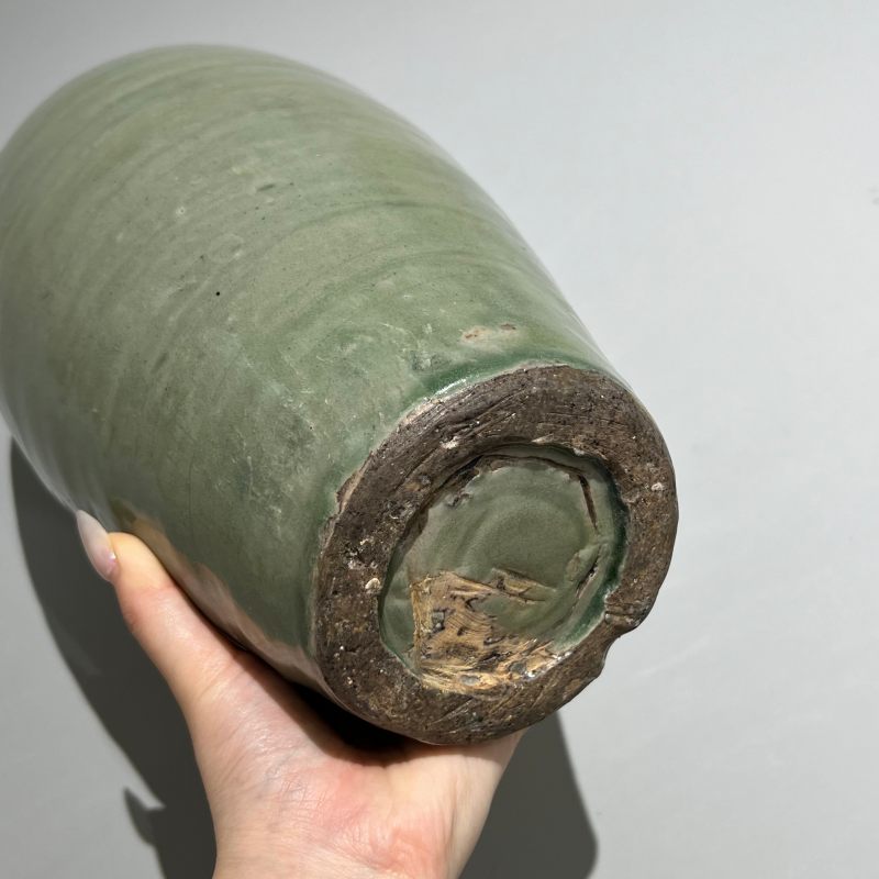 明代 河南青瓷橄榄梅瓶 - 图8