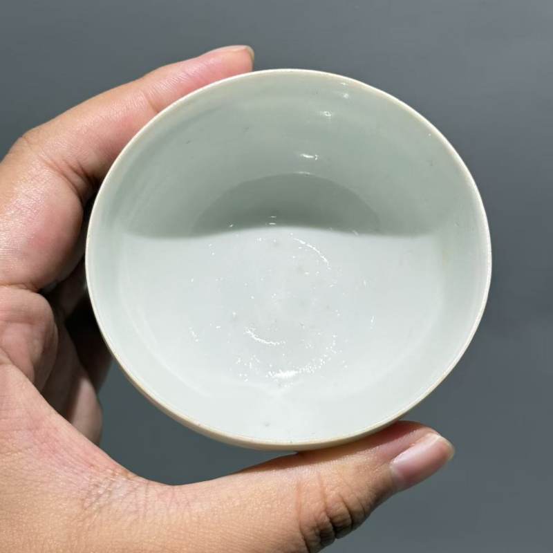 明代 青白釉执壶、四组杯托一套 - 图12