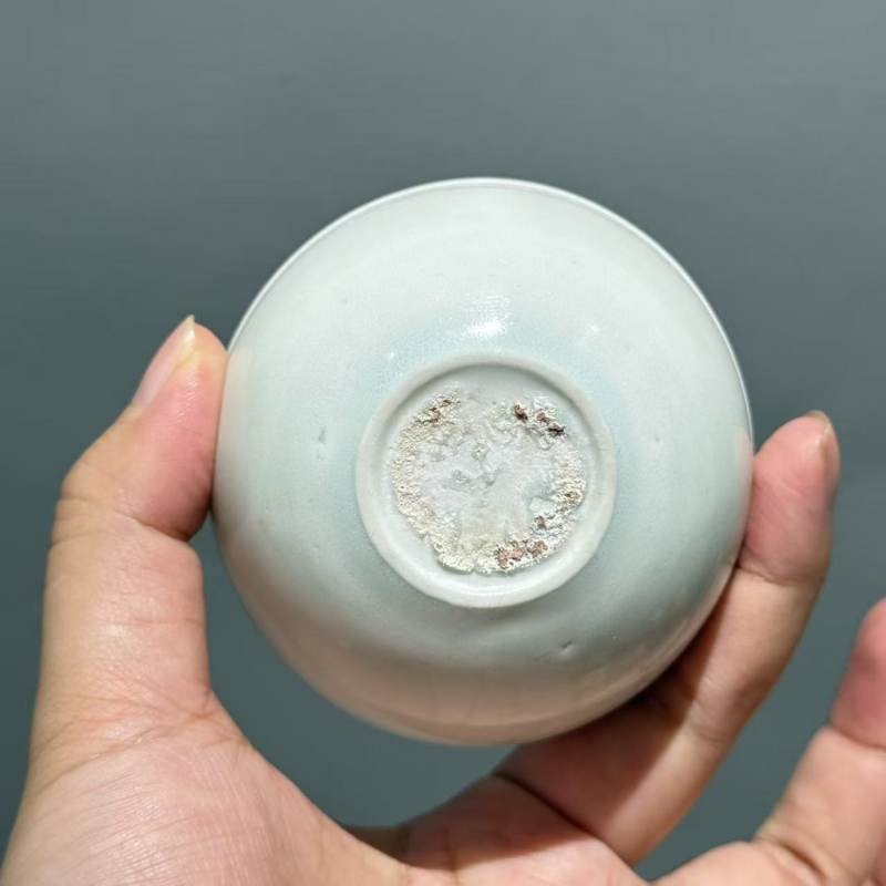明代 青白釉执壶、四组杯托一套 - 图13