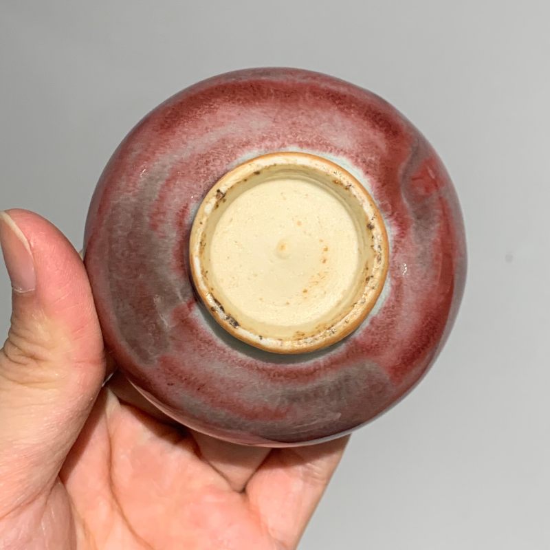 明代 釉里红杯 - 图8