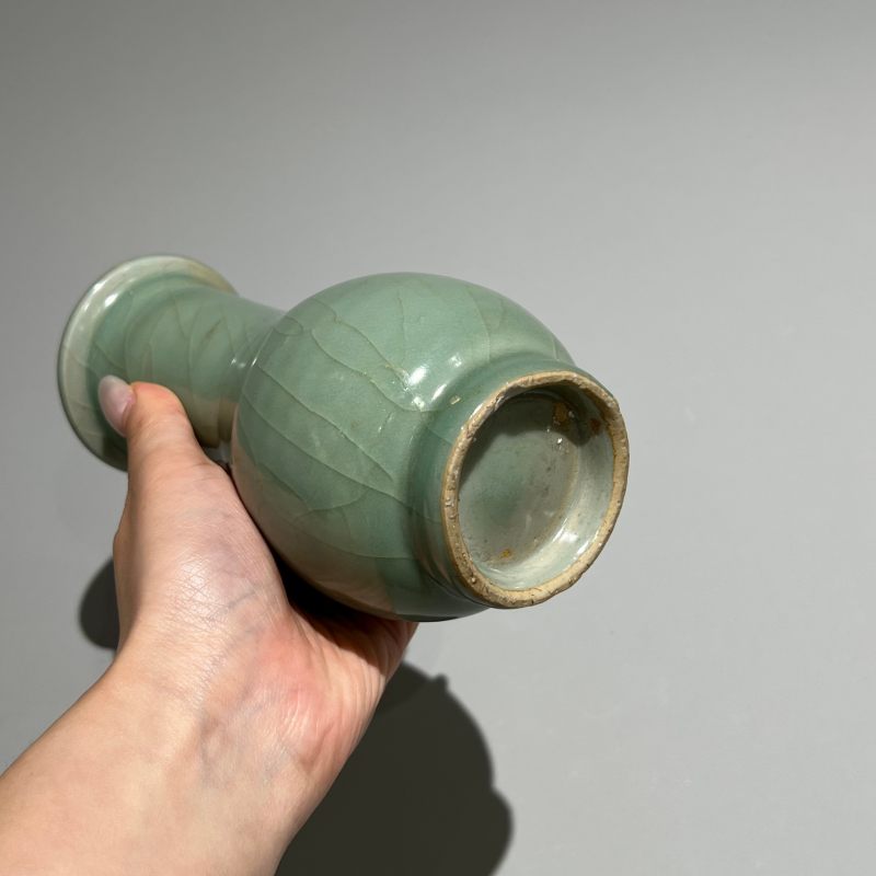 明代 龙泉窑粉青釉箸瓶 - 图6