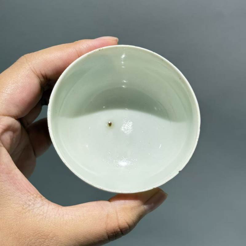 明代 青白釉执壶、四组杯托一套 - 图16