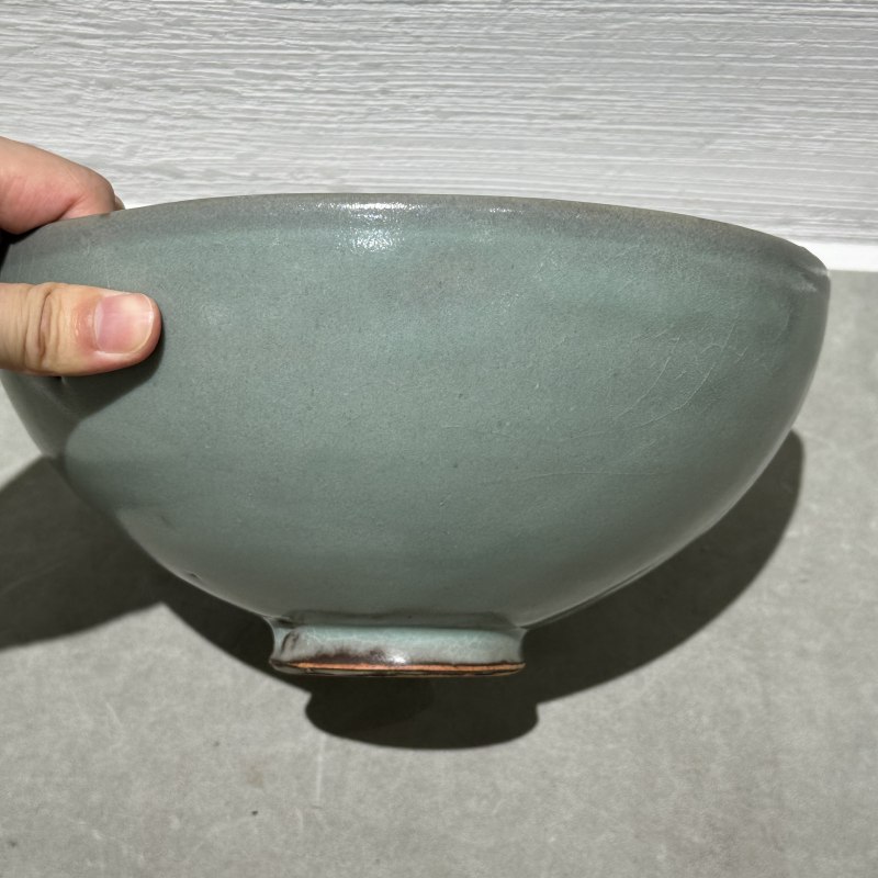 明代 钧窑青釉大碗 - 图8