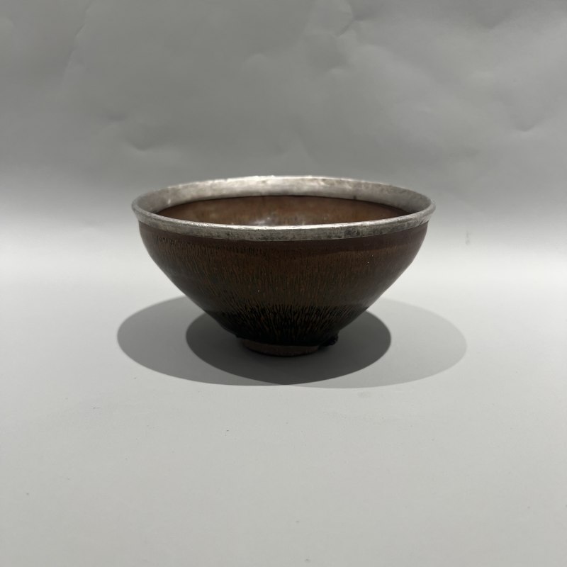 明代 建窑黑釉兔毫盏 - 图3